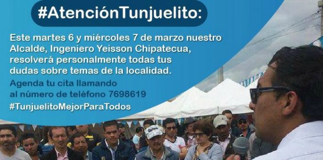 Atención a temas locales en Tunjuelito